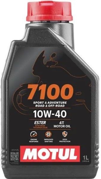 MOTUL 7100 4T - Motorolie - 10W-40 - Deels Synthetisch - 1 Liter