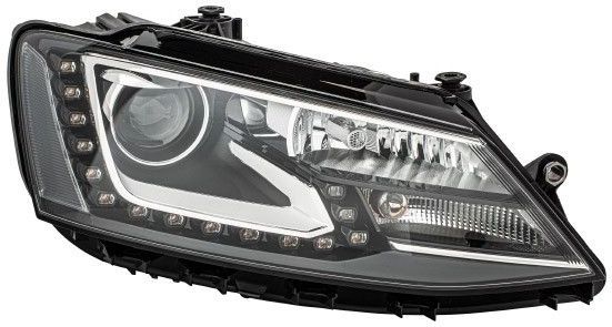 Volkswagen - Koplamp - Rechts - Jetta IV 10- - Xenon - Hella 1ZS 011 192-021