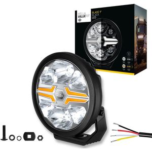 Hella - LED Verstraler Blade 9 inch - Zwart - Positielicht - ECE Ref 50