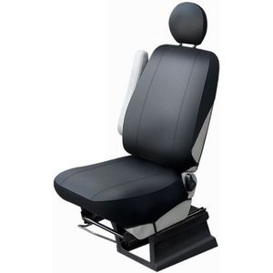 CarPassion Autostoelhoes - Autostoelbeschermer- Stoelhoes - Bescherming - Kunstleder - Zwart - Maat M