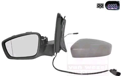 VanWezel 5701807 - Rétroviseur Compleet Links - Voor Seat Mii 2012 tot 2019
