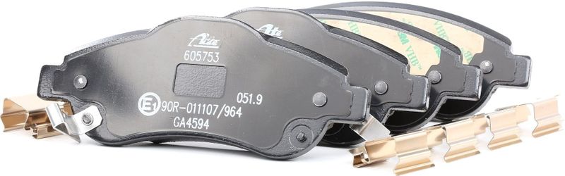 ATE - Remblokkenset - Set Assen - Vooras - Met Akoestische Slijtagewaarschuwing