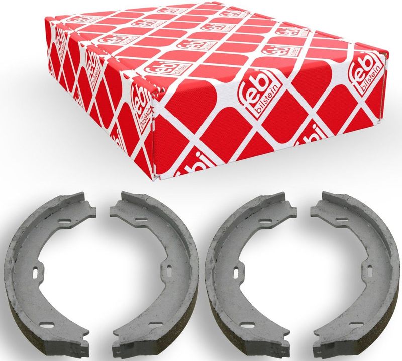 FEBI BILSTEIN Handrem MERCEDES-BENZ 23198 2204200520,2204200520S1,A2204200520 Remschoenset, parkeerrem A2204200520S1