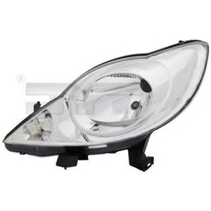 TYC Koplampen PEUGEOT 20-11608-05-2 620874 Koplamp