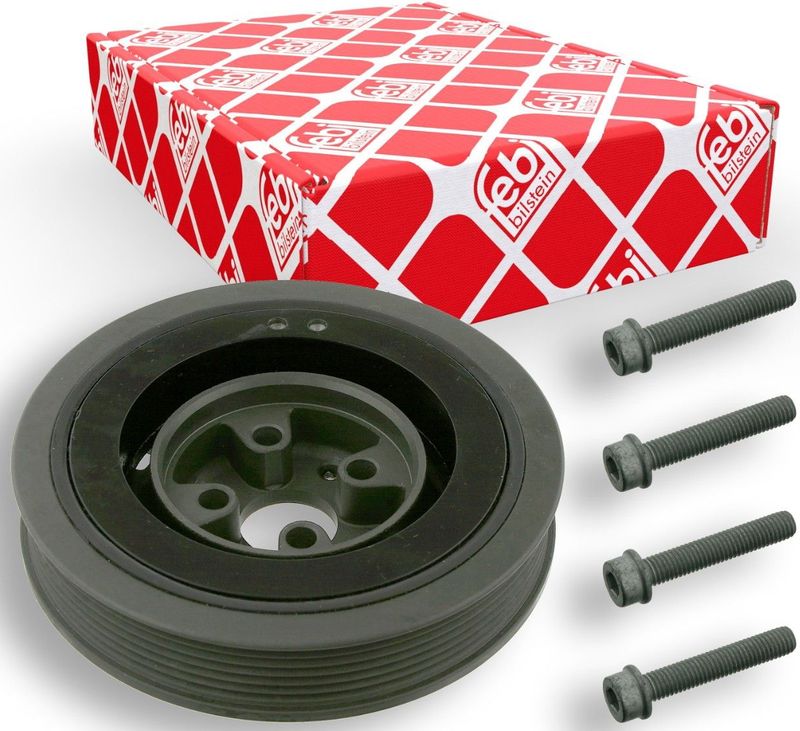 FEBI BILSTEIN Krukaspoelie VW,AUDI,FORD 33566 028105243T,028105243TS2,1069593 Riemschijf Krukas,Riemschijf, krukas 1069593S1
