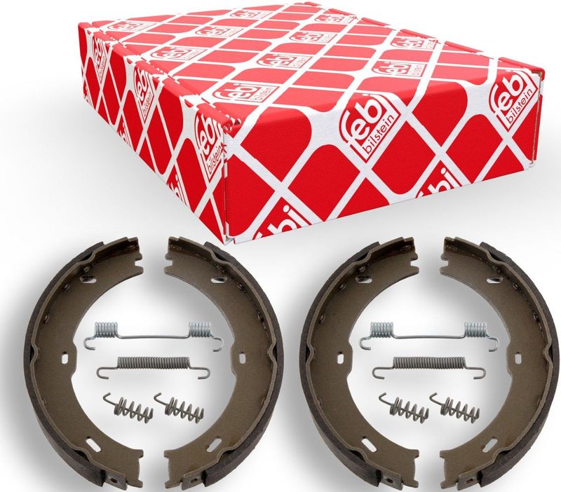 FEBI BILSTEIN Handrem VW,MERCEDES-BENZ 32851 68019140AA,9064200320,A9064200320 Remschoenset, parkeerrem 2E0609537,2E0698525