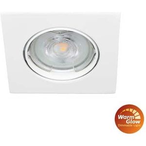 Philips LED spot WIT kantelbaar GU10 2.8-35Watt vierkant dimbaar dimtone