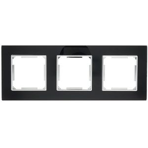 Drievoudig afdekraam Nero Deluxe Glas zwart