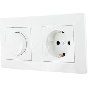 Oslo LED dimmer en stopcontact combinatie compleet