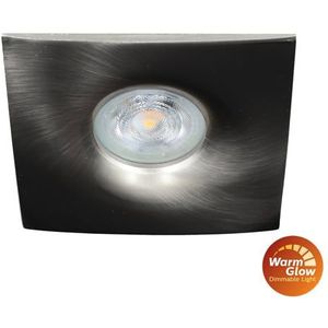 Philips LED spot GU10 2.6Watt vierkant NIKKEL dimbaar Warm Glow