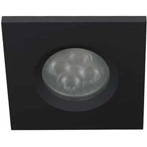 LED spot MR16 4Watt vierkant ZWART IP65 dimbaar (12 Volt)