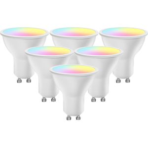 Set 6x GU10 Smart LED lamp 5Watt RGBW ZIGBEE