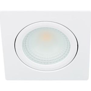 Bella Ondiepe LED spot kantelbaar 5Watt vierkant WIT dimbaar