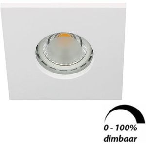 Camilla LED spot GU10 6Watt vierkant WIT IP65 dimbaar