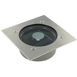 Solar LED grondspot 1.2Watt RVS vierkant IP44
