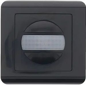 Infrarood bewegingsmelder zwart plus schakelaar - 2draads