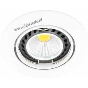 LED spot WIT kantelbaar GU10 COB 3Watt rond