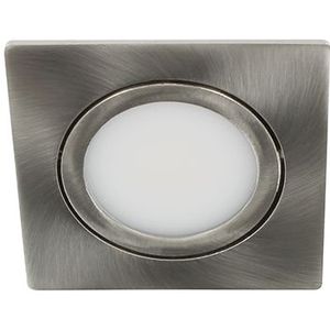 Bella Ondiepe LED spot kantelbaar 5Watt vierkant NIKKEL IP65 dimbaar
