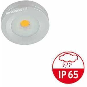 LED mini opbouwspot ALU IP65 3Watt rond dimbaar