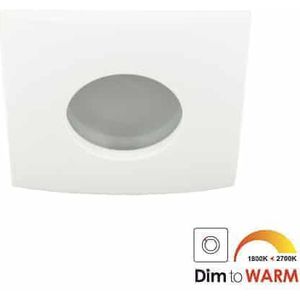 LED spot Calisto GU10 7Watt vierkant wit IP65 dimbaar