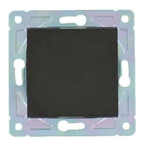 Enkelvoudige schakelaar Nero Deluxe Glas zwart