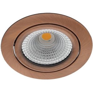 Bella Ondiepe LED spot kantelbaar 5Watt rond KOPER dimbaar