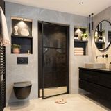 Emperium Design LED hanglamp ZWART IP65 waterdicht dimbaar - set van 2