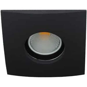 LED spot Calisto MR16 COB 3Watt vierkant ZWART IP65 dimbaar (12volt)