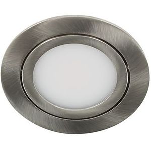 Bella Ondiepe LED spot kantelbaar 5Watt rond NIKKEL IP65 dimbaar - interne driver