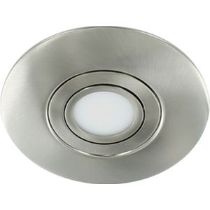 LED spot XXL kantelbaar 5Watt rond NIKKEL IP65 dimbaar