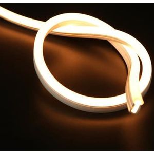 LED strip 230V - neon flex warm wit IP67 dimbaar - op maat per 100cm - met stekker
