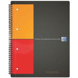 Spiraalblok Oxford International Notebook A4+ ruit 5mm