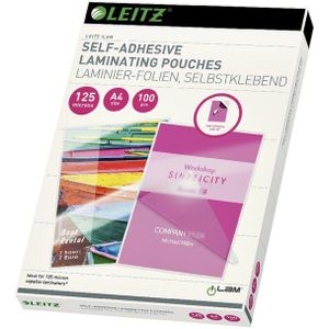 Lamineerhoes Leitz iLAM A4 zelfklevend 2x125micron EVA 100 stuks