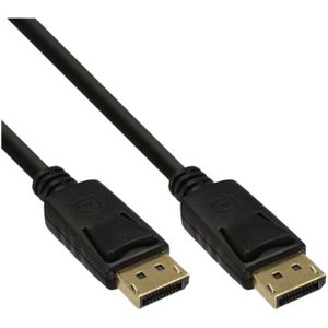 Kabel inLine displayport 4K60HZ M-M 3 meter zwart