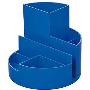 Pennenkoker MAUL roundbox Blauwe Engel recycled 6 vaks blauw