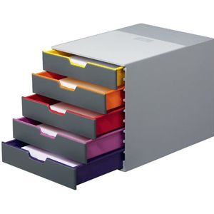 Ladenbox Durable Varicolor 5 laden grijs