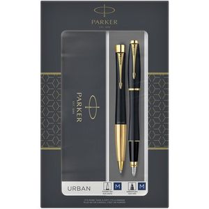 Balpen en vulpen Parker Urban matt black GT medium