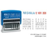 Woord-datumstempel Colop S120 mini-info dater 4mm frans
