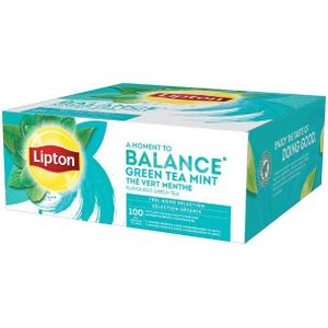 Thee Lipton Balance green tea mint 100x1.5gr