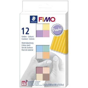 Klei Fimo soft colour pak à 12 pastel kleuren