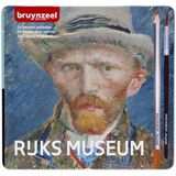 Kleurpotloden Bruynzeel aquarel Van Gogh blik à 24 stuks assorti