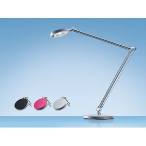 Hansa LED-bureaulamp 4YO - 6,5  - Zwar - Zilverkleuri - Framboos