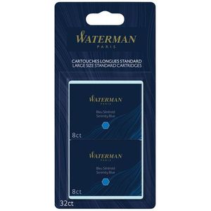 Inktpatroon Waterman internationaal Florida blauw blister à 10 stuks