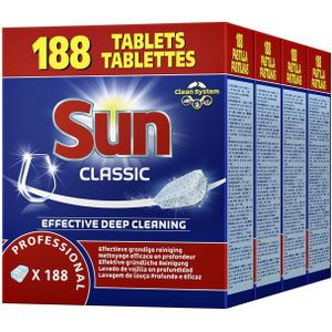 Vaatwastabletten Sun Professional Classic 188 stuks