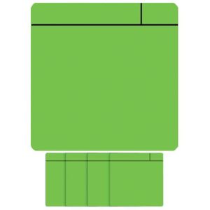 Magneet scrum 75x75mm groen