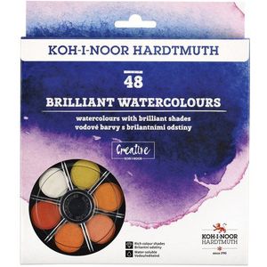 Waterverf Koh-i-Noor briljant ass blister à 48 kleuren