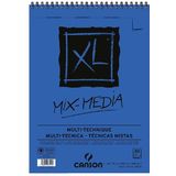 Aquarelblok Canson XL Mix Media A4 300gr 30vel spiraal
