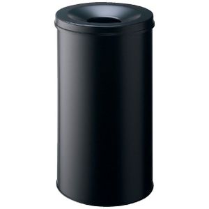 Papierbak met vlamdover Durable 3307-01 rond 60liter zwart