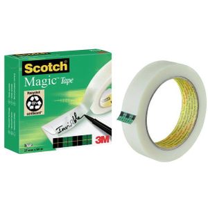 Plakband Scotch Magic 810 25mmx66m onzichtbaar mat