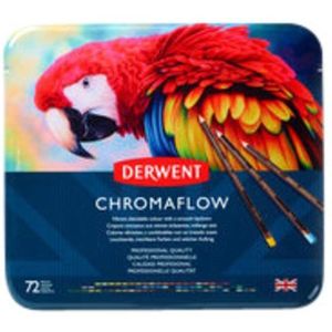 Kleurpotloden Derwent Chromaflow set à 72 kleuren